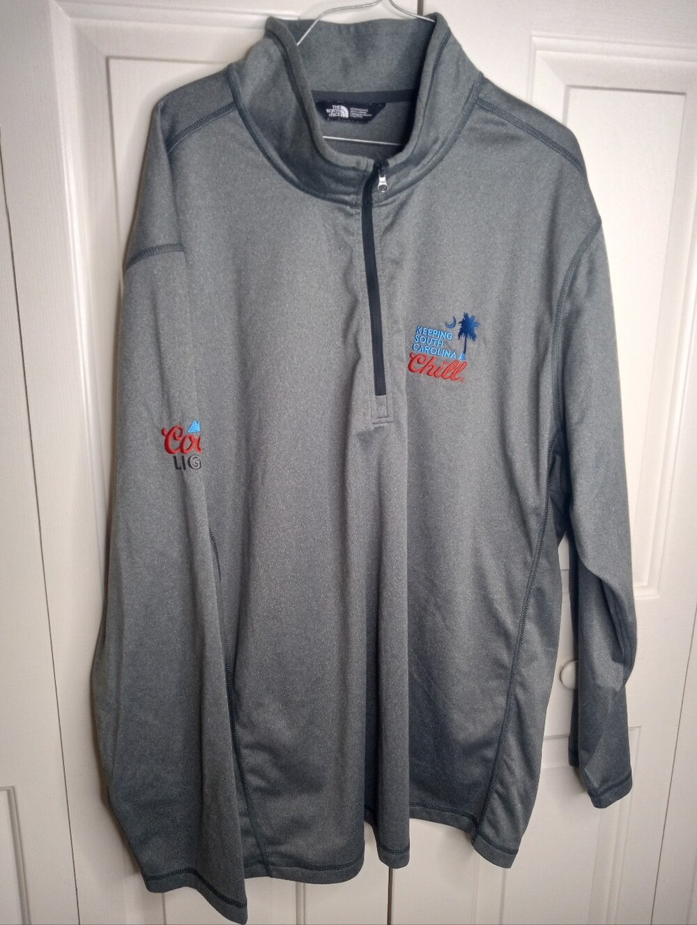North Face South Carolina Coors Light 3XL Pullover Zip Performance Sweatshirt